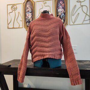 Pinkish Orange Thick Turtleneck Sweater Fall/Winter